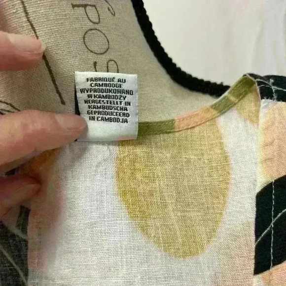 Rachel Zoe Linen Floral Dress Sleeveless Size Small - Picture 9 of 11